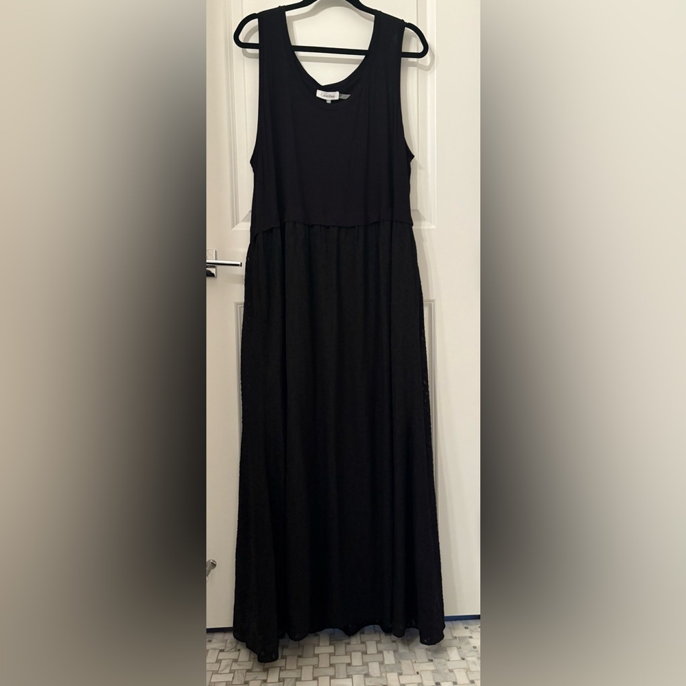 Calvin Klein Tank Black Maxi Dress - NWT, 2X